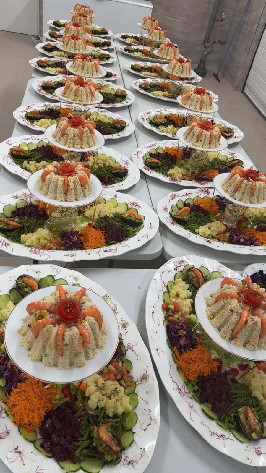 Salades composées pour buffet de réception au Festif