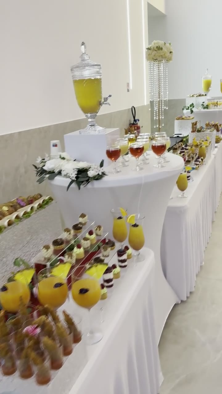 Vidéo : détail du buffet traiteur au Festif