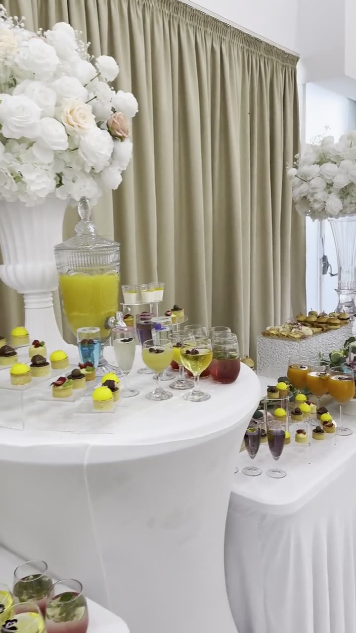 Vidéo : desserts et boissons de réception au Festif