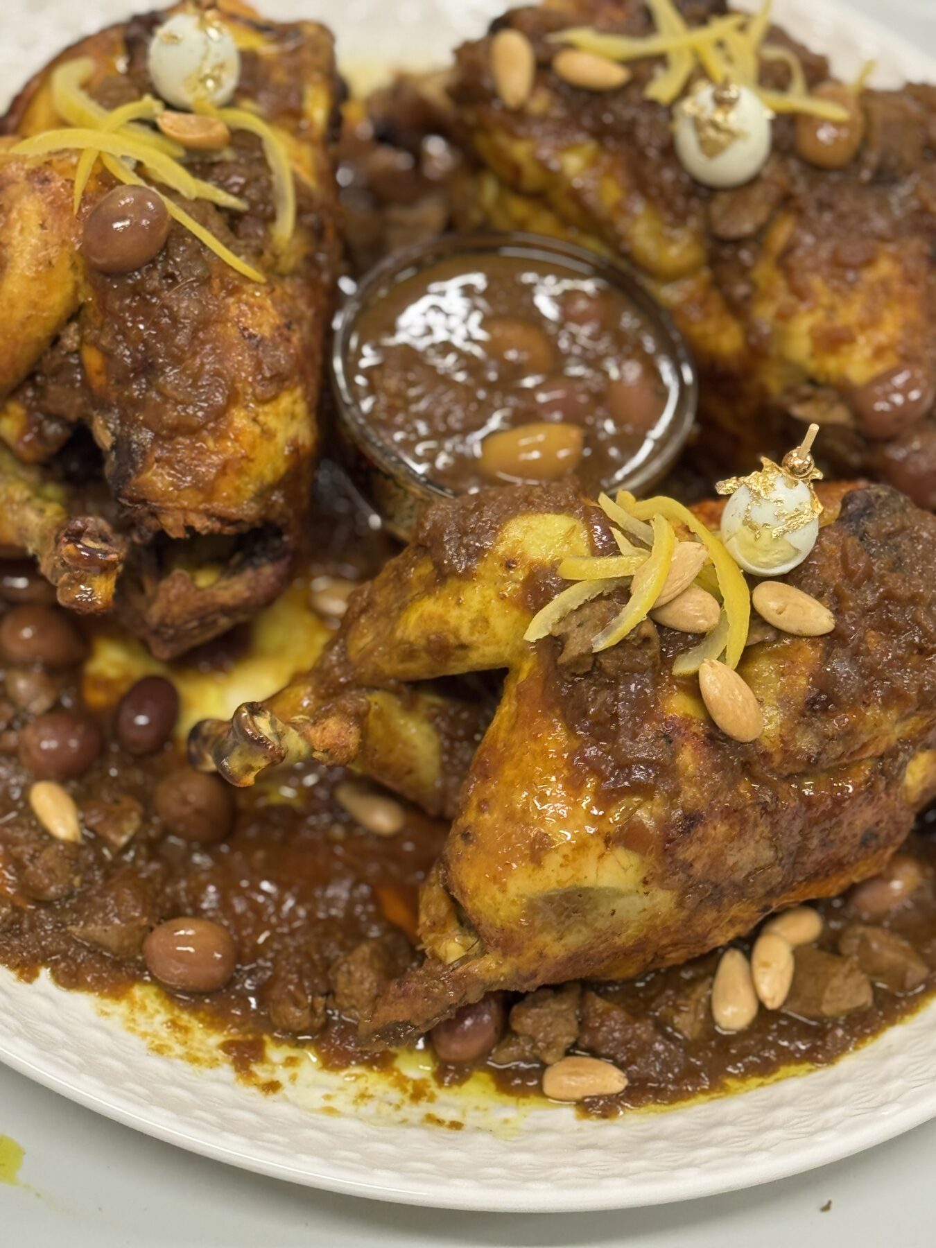 Tajine de poulet au citron confit pour buffet traiteur au Festif