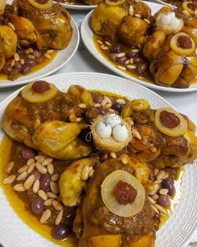 Tajine de poulet aux olives pour réception traiteur au Festif